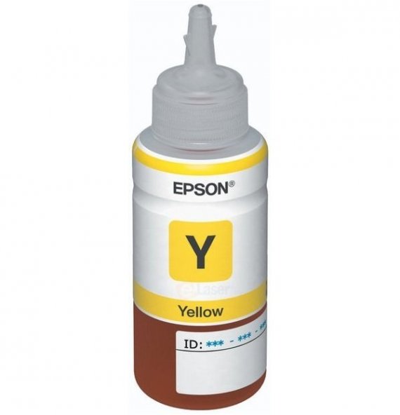 изображение Оригинальные чернила для Epson, T664 Yellow (70 ml) (C13T66444A)