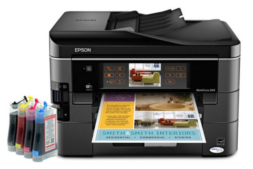 изображение МФУ Epson WorkForce 845 Refurbished с СНПЧ - изображение 1