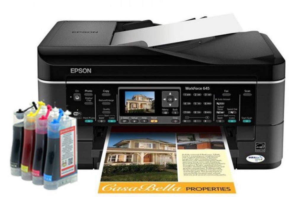 изображение БФП Epson WorkForce 645 з СБПЧ - зображення 1