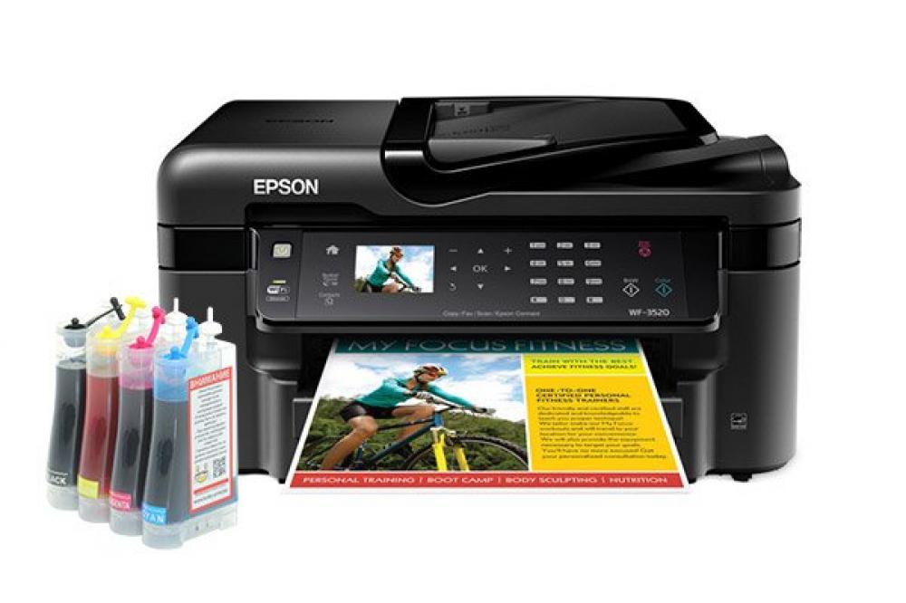 изображение МФУ Epson Workforce WF-3520DWF с СНПЧ Standart - изображение 1