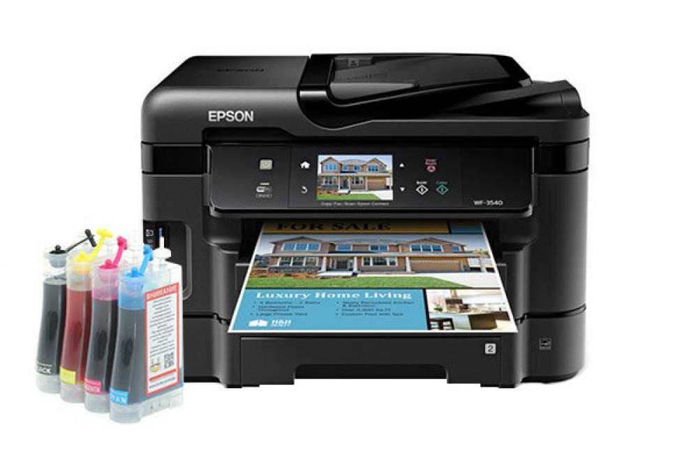 изображение БФП Epson Workforce WF-3540 Refurbished з СБПЧ Standart - зображення 1