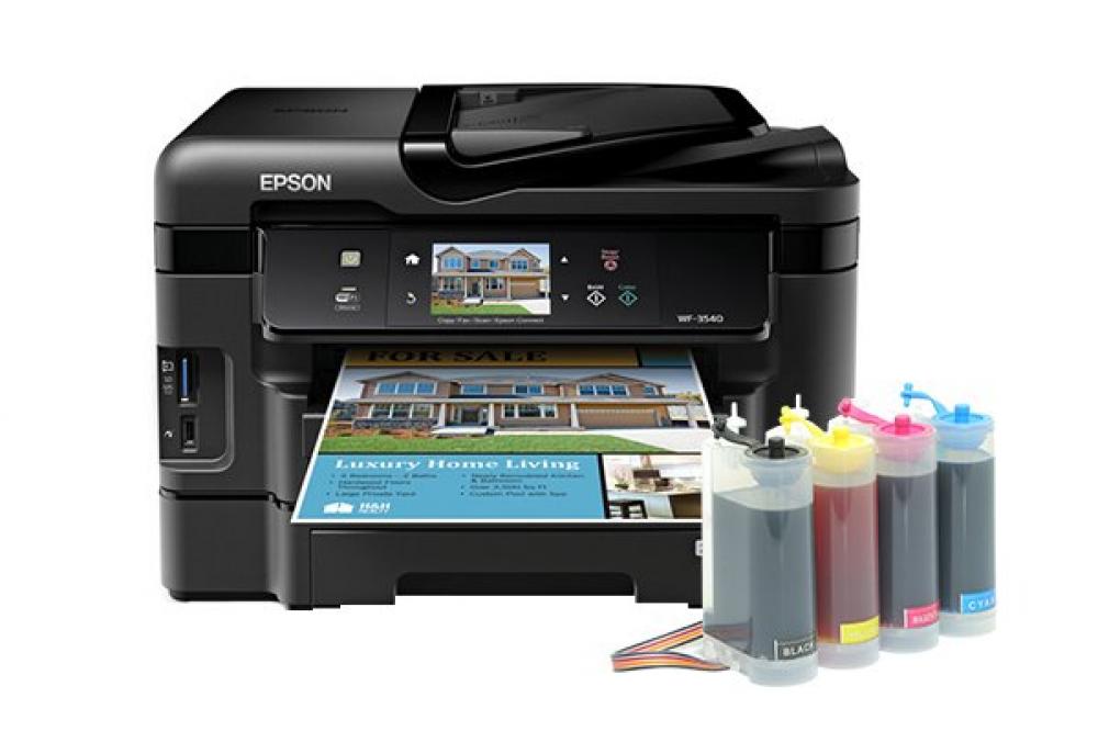 изображение БФП Epson Workforce WF-3540 Refurbished з СБПЧ King Size - зображення 1