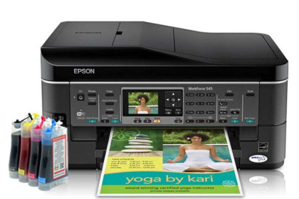 изображение МФУ Epson WorkForce 545 Refurbished с СНПЧ Standart - изображение 1