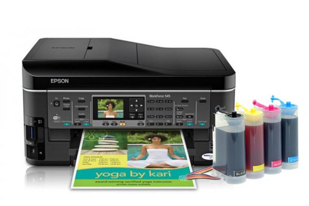 изображение МФУ Epson WorkForce 545 Refurbished с СНПЧ King Size - изображение 1