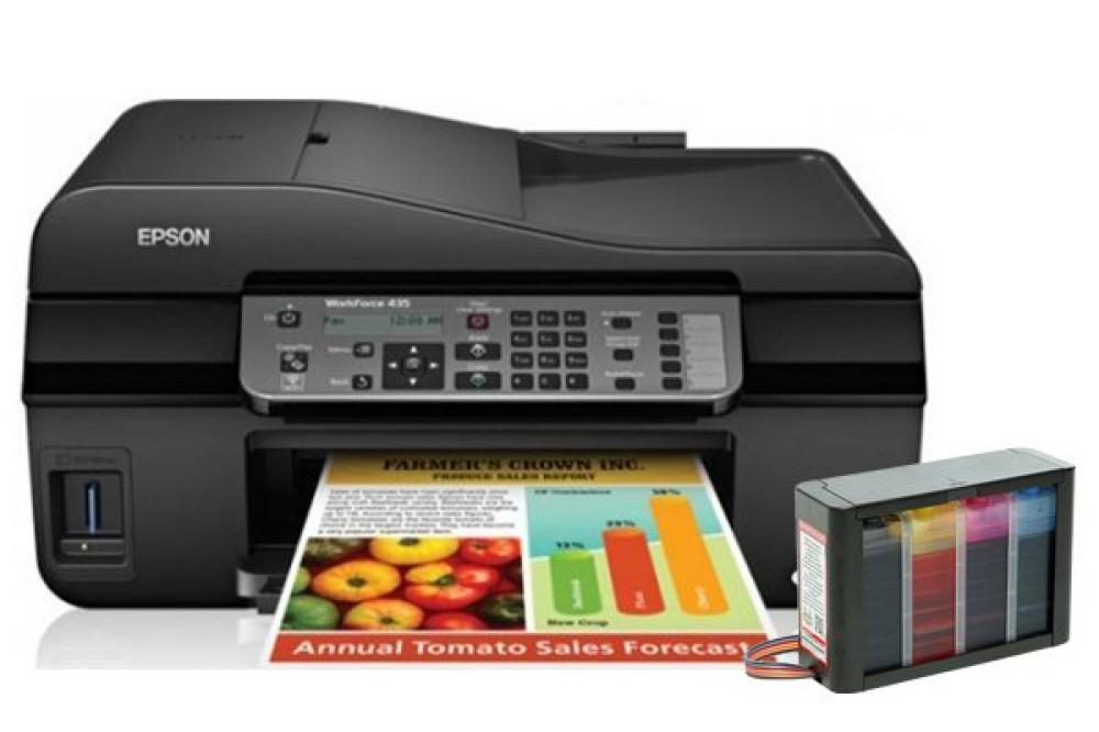 изображение МФУ Epson WorkForce 435 с СНПЧ HighTech - изображение 1