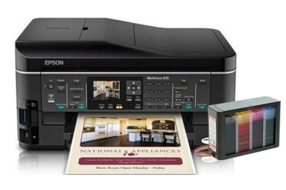 изображение МФУ Epson WorkForce 633 с СНПЧ HighTech - изображение 1
