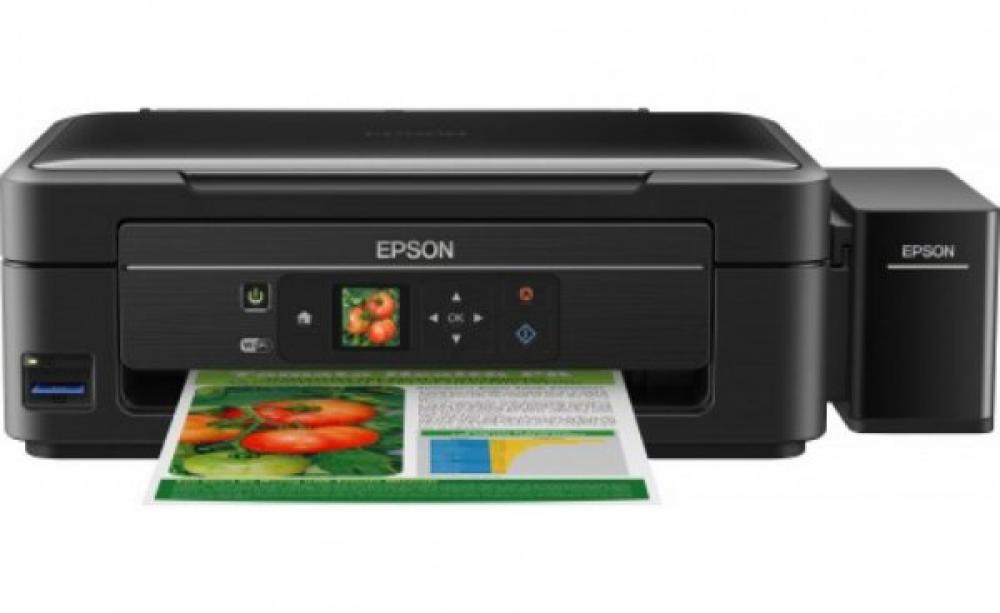 изображение МФУ Epson L456 с СНПЧ и чернилами Lucky Print - изображение 1