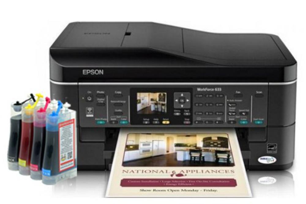 изображение МФУ Epson WorkForce 633 Refurbished с СНПЧ - изображение 1