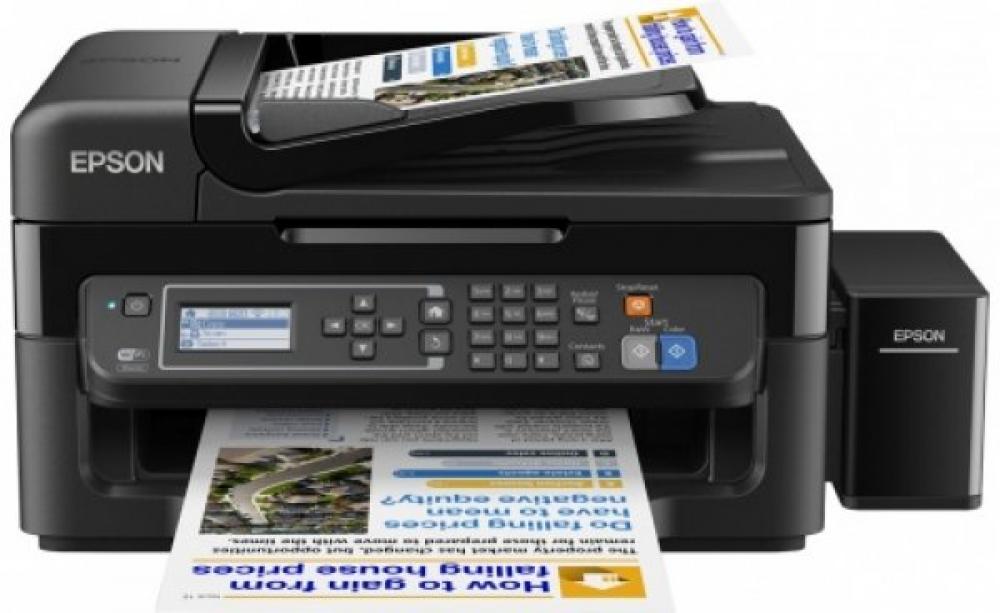 изображение МФУ Epson L566 с  СНПЧ и чернилами Lucky Print - изображение 1