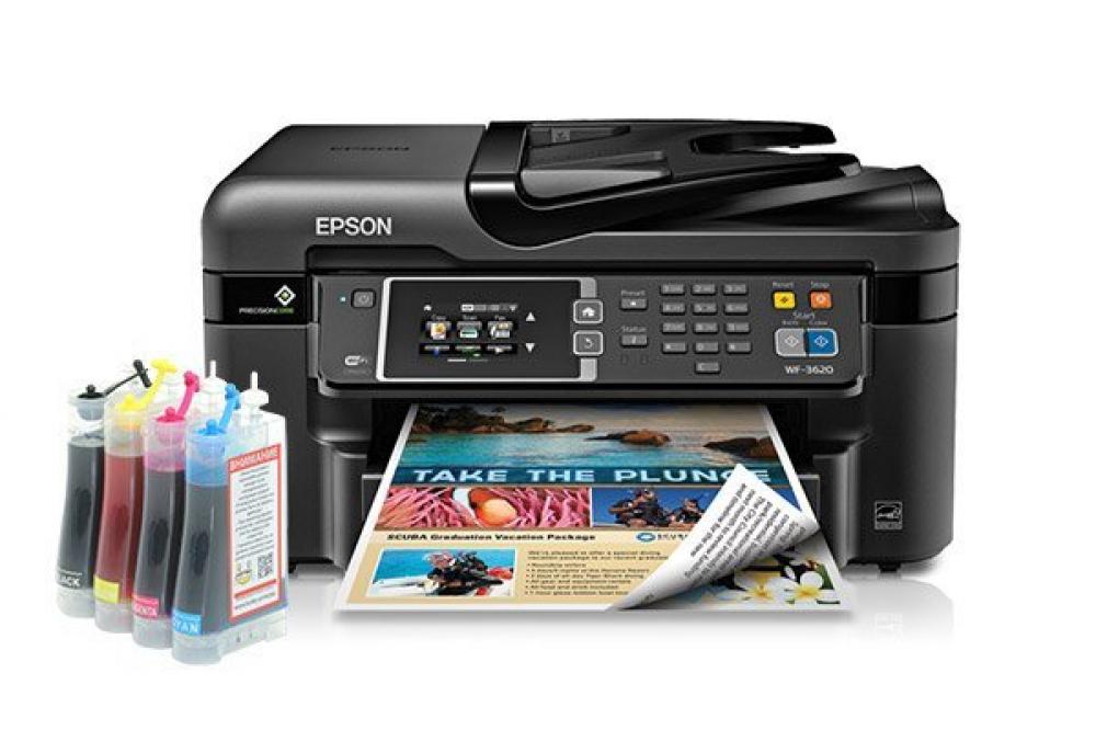 изображение МФУ Epson Workforce WF-3620 Refurbished с СНПЧ - изображение 1