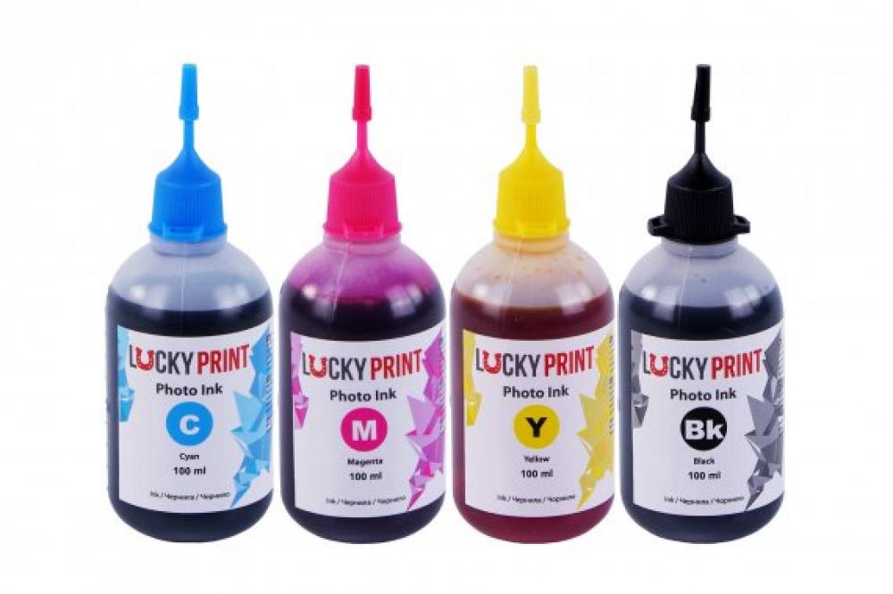 изображение Фото-чорнило для Epson Workforce Pro WP-4525DNF Lucky Print (4*100 ml)