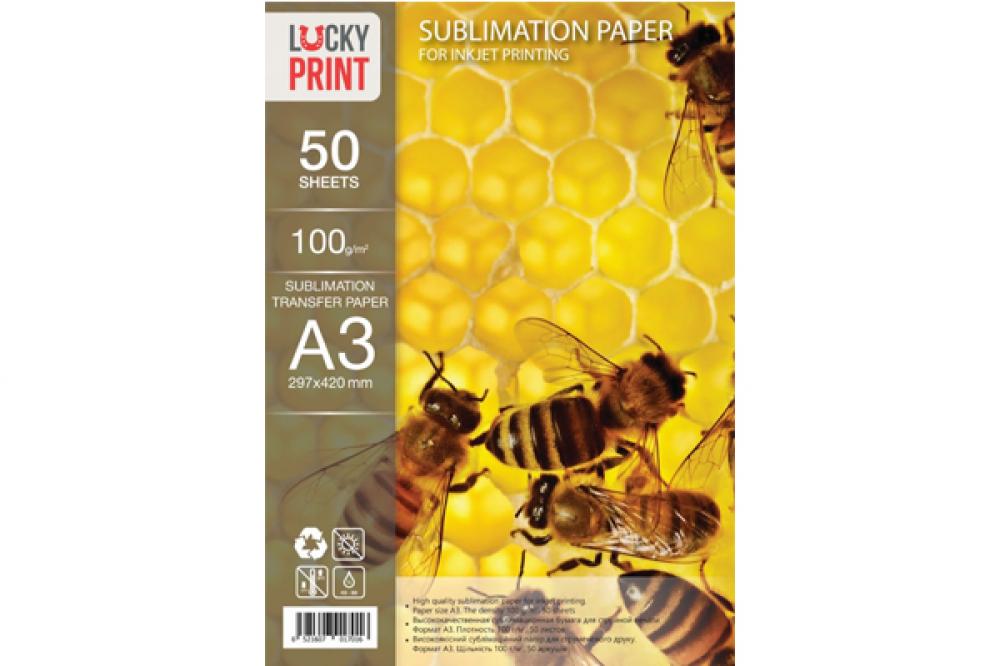 изображение Сублимационная бумага Lucky Print (А3, 50 листов, 100гр.) Transfer paper