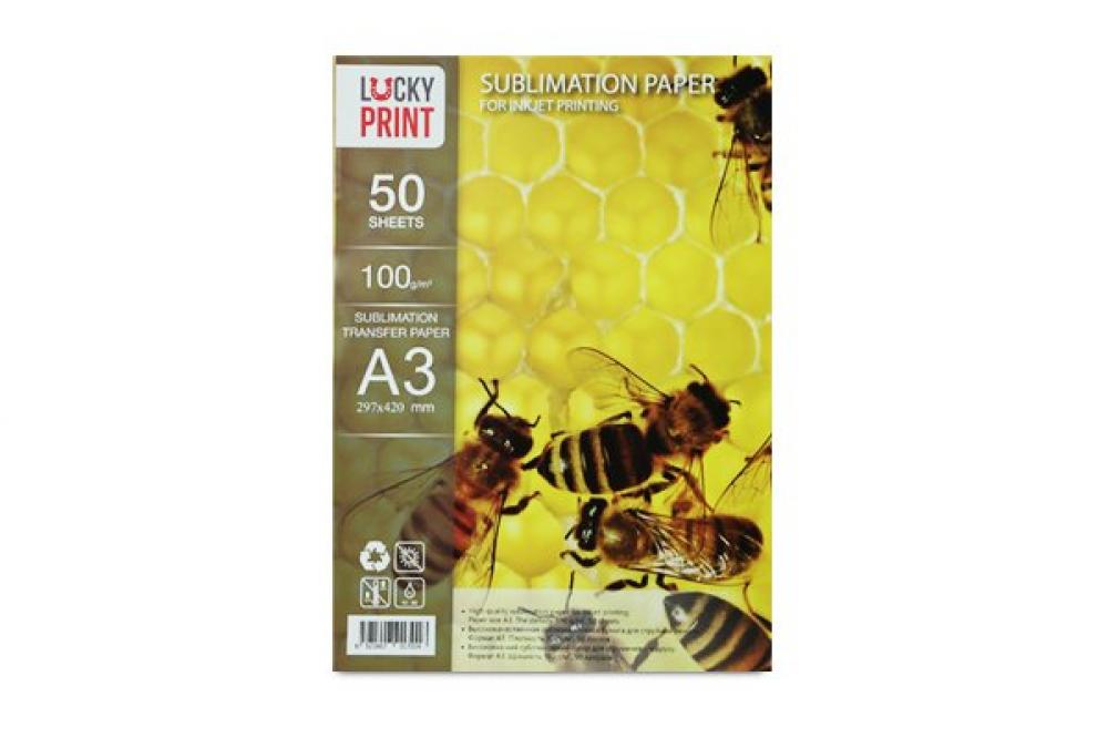 изображение Сублимационная бумага Lucky Print (А3, 50 листов, 100гр.) Transfer paper - изображение 1