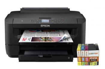 Принтер Epson WorkForce WF-7210DTW с совместимыми картриджам