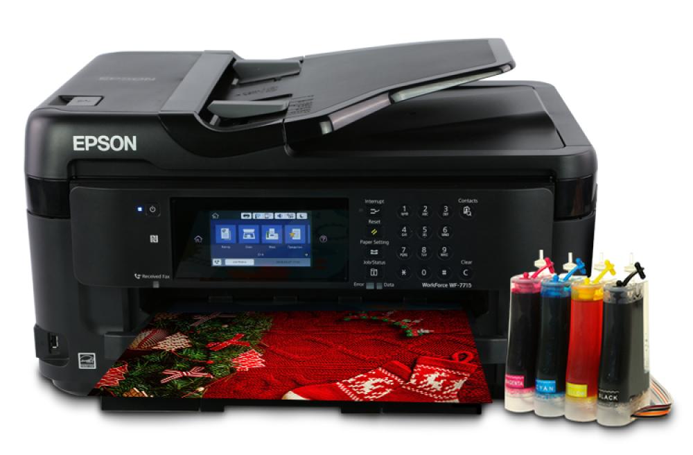 изображение МФУ Epson WorkForce WF-7715DWF с СНПЧ Standart - изображение 1