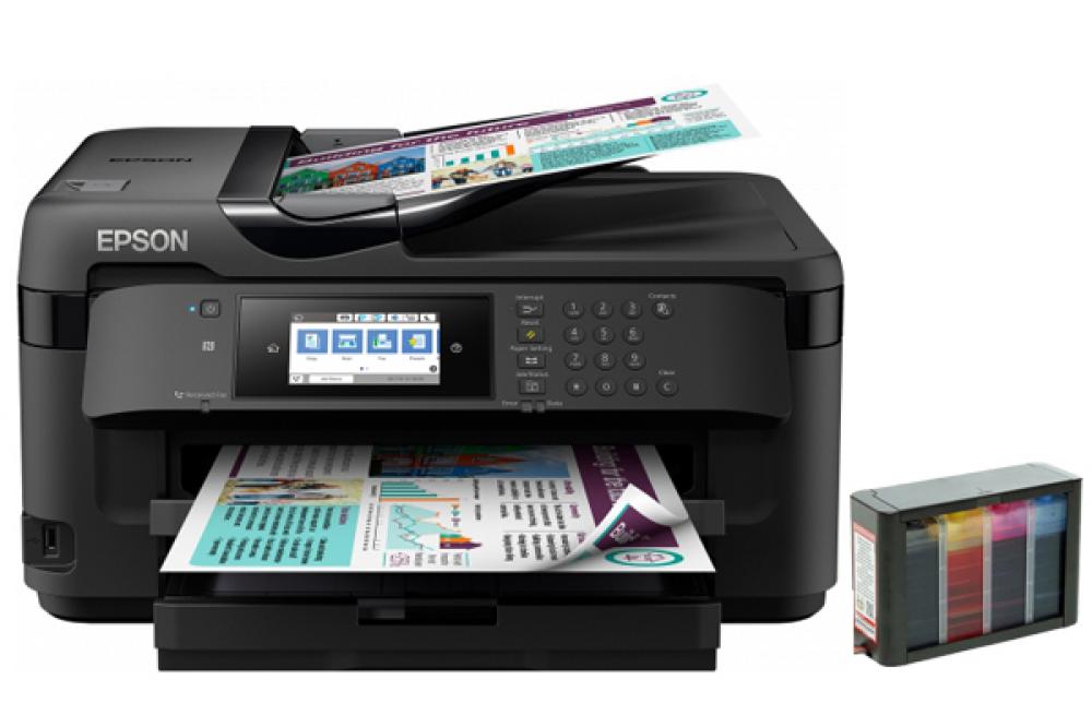 изображение МФУ Epson WorkForce WF-7715DWF с СНПЧ Hightech - изображение 1