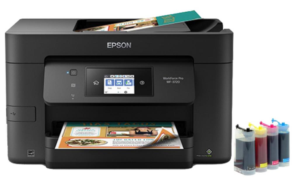 изображение МФУ Epson WorkForce Pro WF-3720 с СНПЧ KingSize - изображение 1