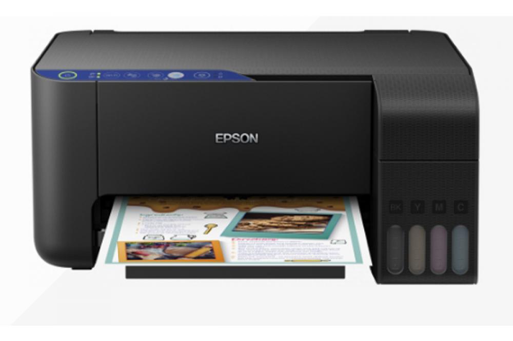 изображение МФУ Epson L3151 с  СНПЧ и чернилами Epson