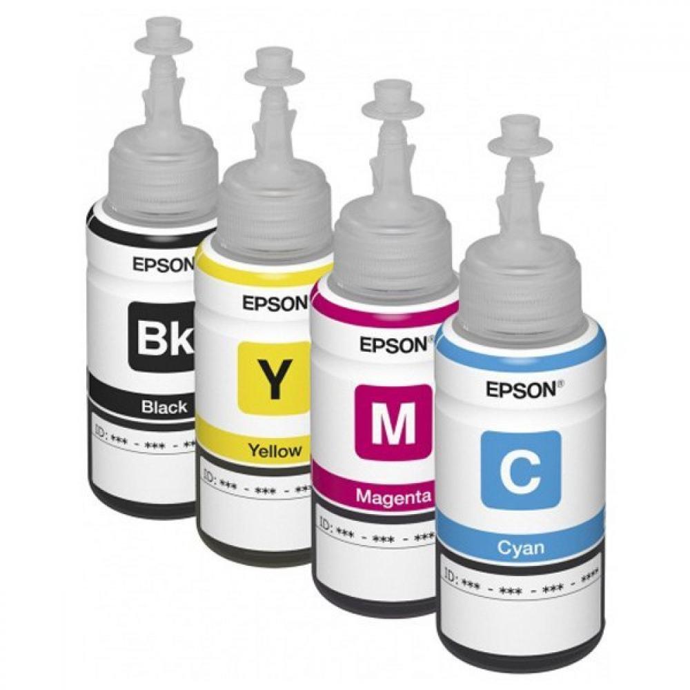 изображение Комплект оригинальных чернил для Epson L121 (4*70 ml)