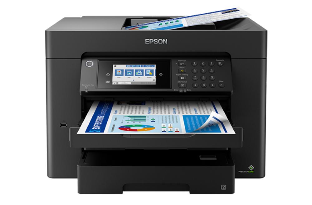 изображение МФУ Epson Workforce WF-7840DTWF с СНПЧ и пигментными чернилами - изображение 1