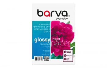 Фотобумага Barva Glossy Everyday 230g, A3, 20 листов