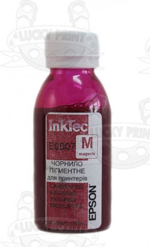 изображение Пигментные чернилa IT E0007 InkTec Magenta (100 ml) для Epson