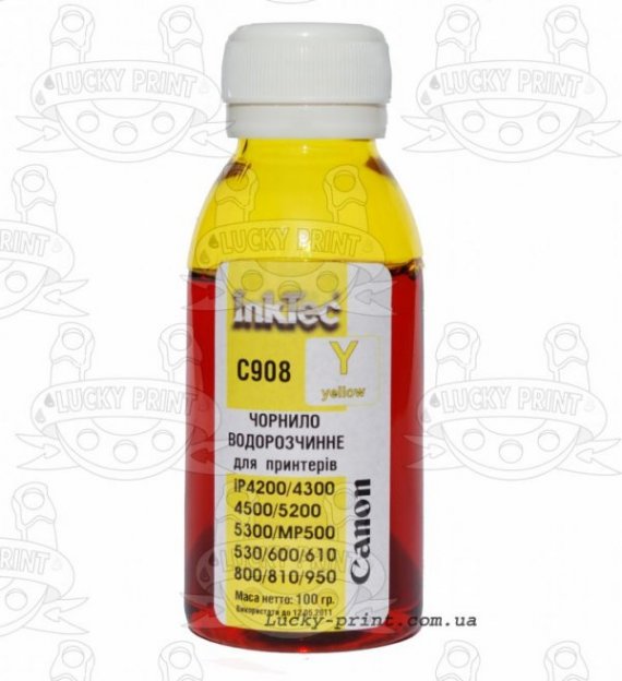 изображение Чорнило IT C908 InkTec Yellow (100 ml)