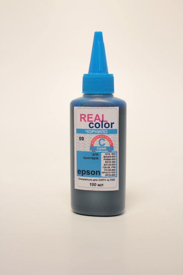 Фоточернила (водорастворимые) для Epson RealColor Cyan (100 ml)
