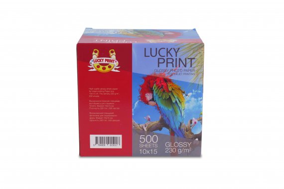 изображение Глянцевий фотопапір Lucky Print (10*15, 230 гр.), 500 аркушів