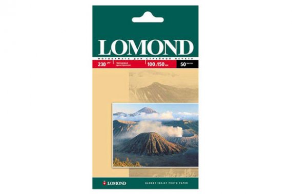 изображение Глянцевая фотобумага Lomond (10*15, 230г/м2), 50 листов
