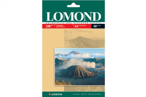 изображение Глянцевий фотопапір Lomond (13*18, 230 г/м2), 50 аркушів