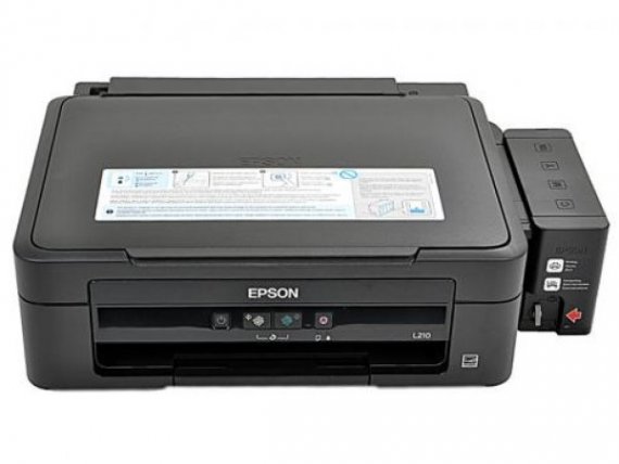 изображение МФУ Epson L210 с СНПЧ и чернилами Lucky Print