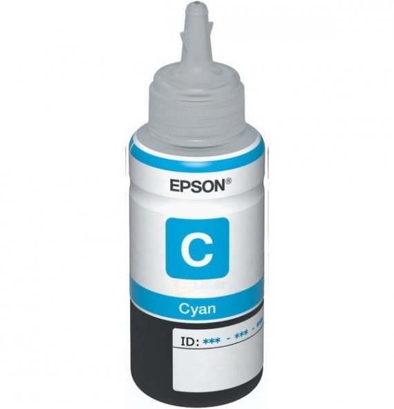 изображение Оригинальные чернила для Epson, T664 Cyan (70 ml) (C13T66424A)