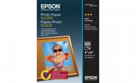 изображение Epson Photo Paper Glossy 10х15, глянець, 500 л, 200 м.