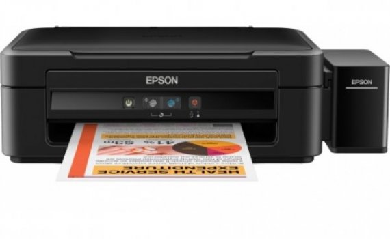 изображение МФУ Epson L222 с СНПЧ и чернилами Lucky Print