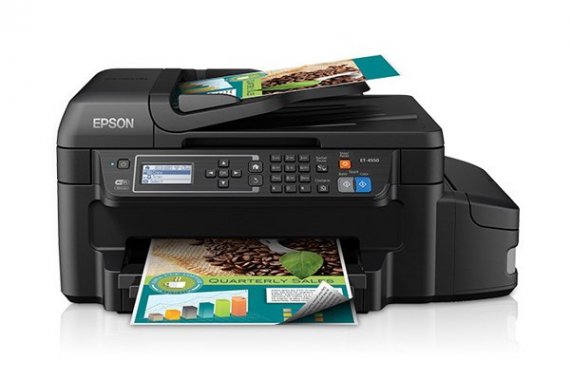 изображение МФУ Epson WorkForce ET-4550 с СНПЧ и чернилами Lucky Print