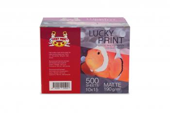 Матовий фотопапір Lucky Print (10*15, 190г/м2), 500 аркушів