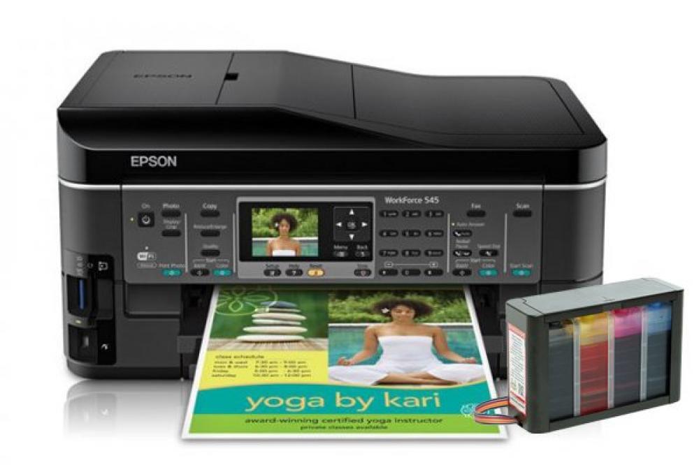 изображение МФУ Epson WorkForce 545 с СНПЧ HighTech - изображение 1