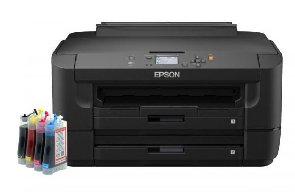 изображение Принтер Epson WorkForce WF-7110DTW с СНПЧ - изображение 1
