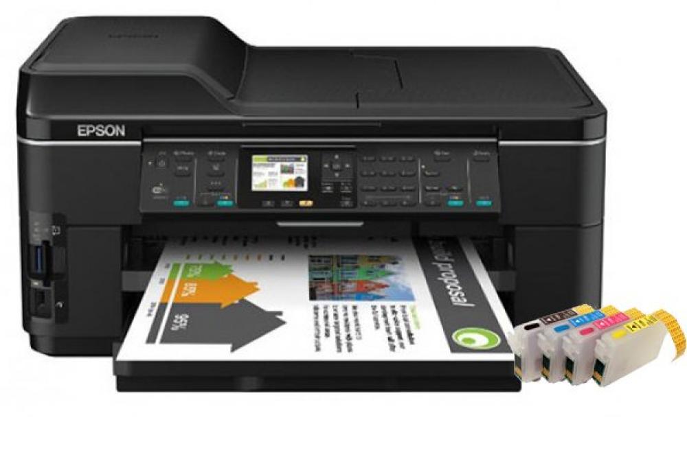 изображение МФУ Epson WorkForce WF-7515 с ПЗК - изображение 1