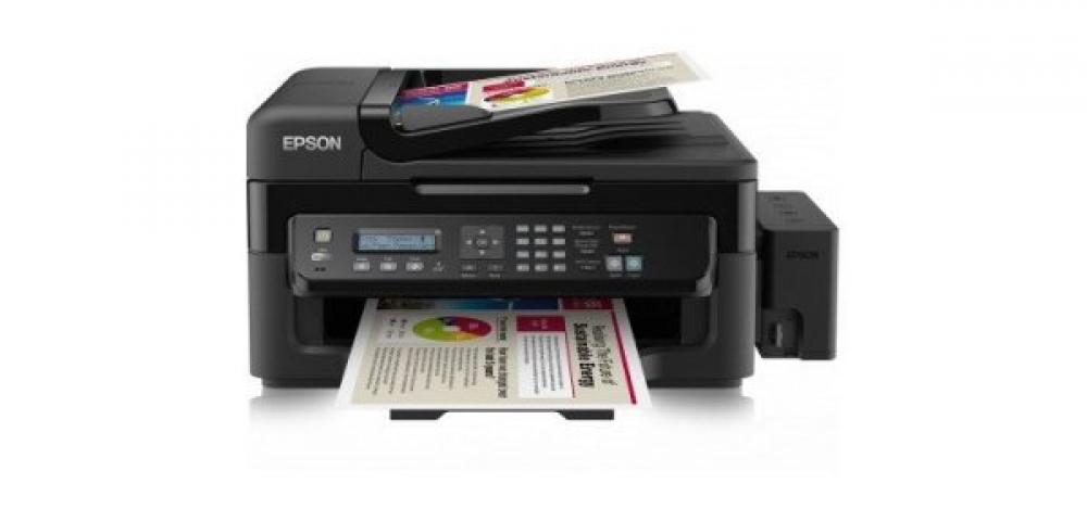 изображение МФУ Epson L555 с СНПЧ c чернилами Lucky Print - изображение 1