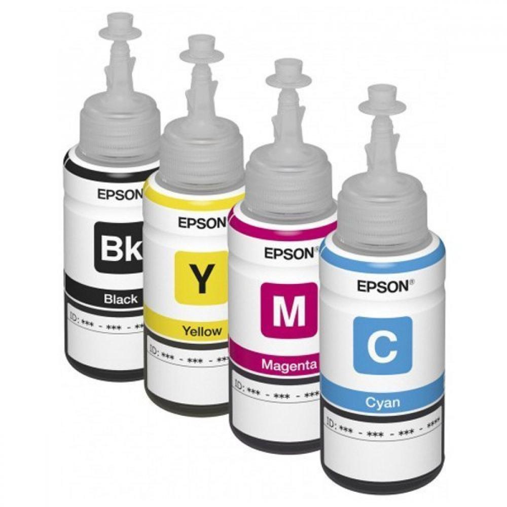 изображение Комплект оригінальних чорнил для Epson L366 (4*70 ml)