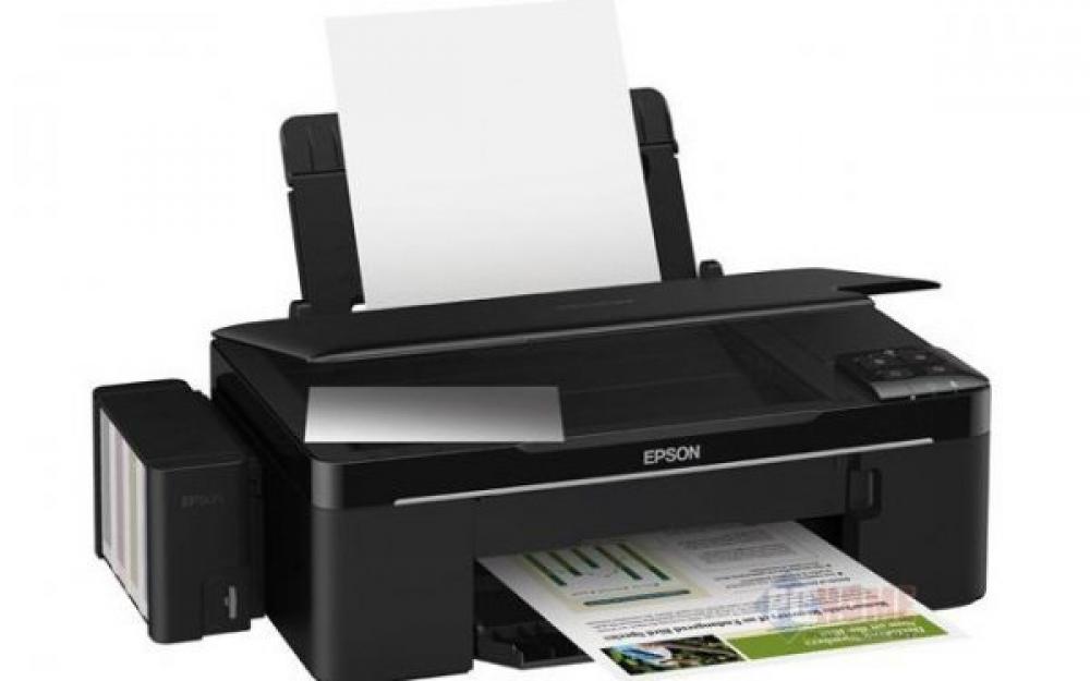 изображение МФУ Epson L200 с  СНПЧ и чернилами Lucky Print - изображение 1