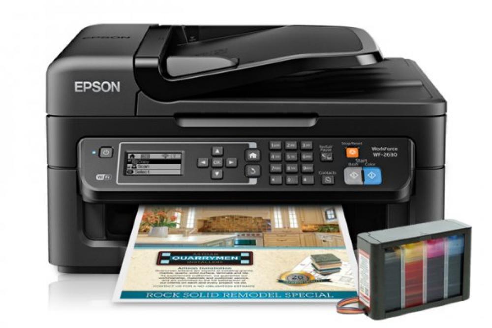 изображение БФП Epson Workforce WF-2630 Refurbished з СБПЧ High Tech - зображення 1