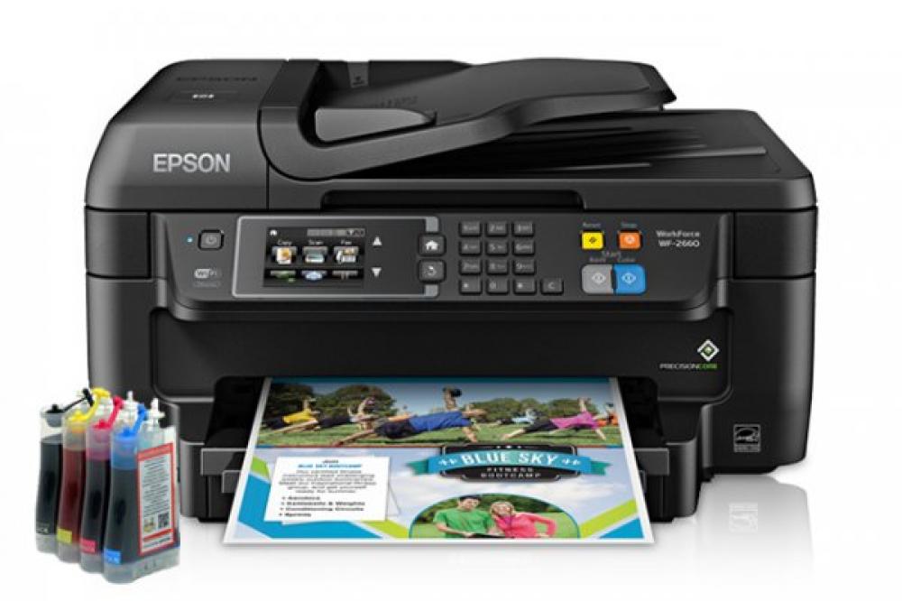 изображение БФП Epson Workforce WF-2660 Refurbished c СБПЧ - зображення 1
