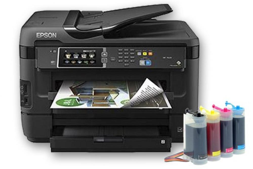 изображение БФП Epson WorkForce WF-7620DTWF з СБПЧ KingSize - зображення 1