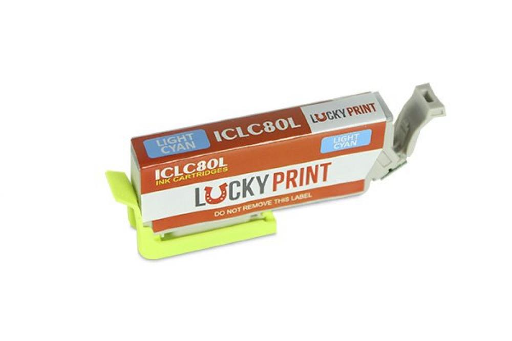 изображение Совместимый картридж Light Cyan для Epson EP-708A (ICLC80)