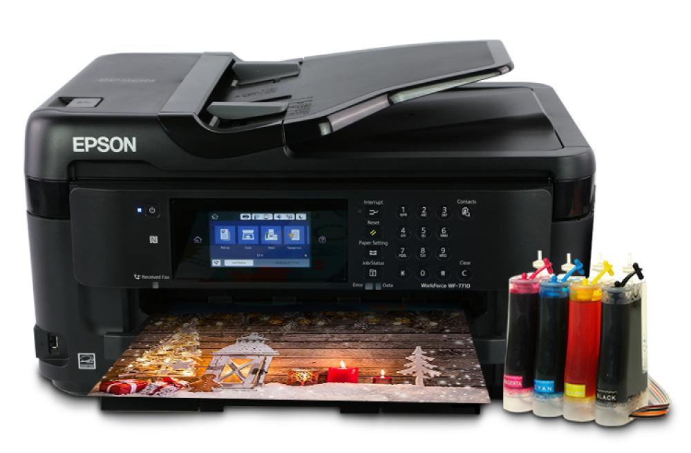 изображение МФУ Epson WorkForce WF-7710DWF с СНПЧ - изображение 1