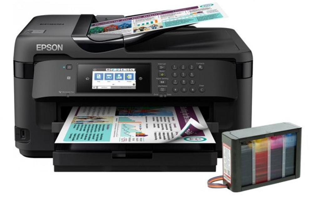 изображение МФУ Epson WorkForce WF-7710DWF с СНПЧ Hightech - изображение 1