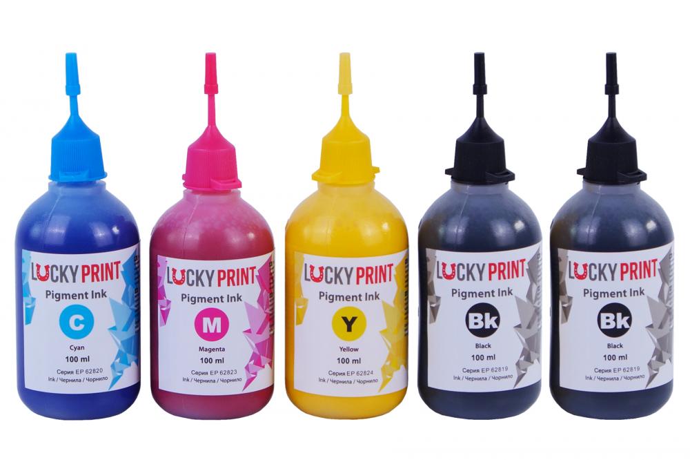 изображение Пигментные чернила для Epson Lucky Print (5*100 ml)